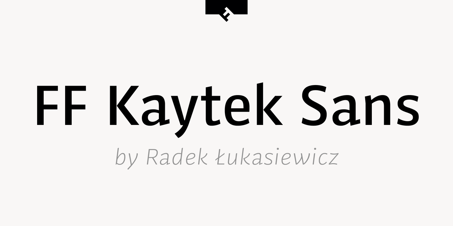 Пример шрифта FF Kaytek Sans